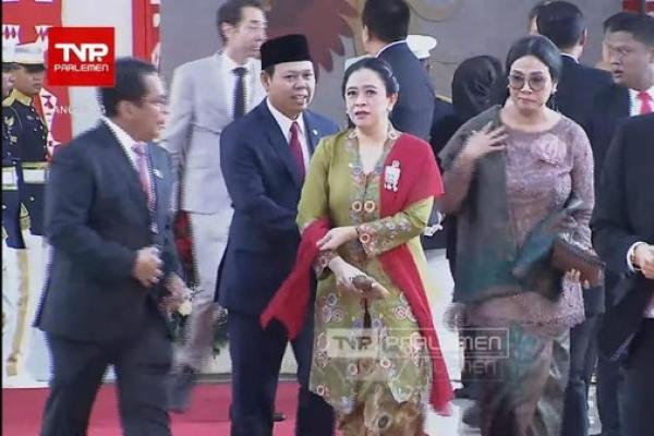 Ini Makna Motif Hokokai Kebaya Puan dan Selendang Merah di Sidang Tahunan MPR 2025