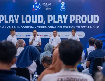 BRI dan Liga Kompas Lepas Tim LKG BRI ke Piala Dunia Remaja Gothia Cup di Swedia