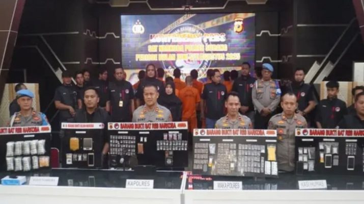 Polres Subang tangkap puluhan tersangka dari 20 kasus narkoba