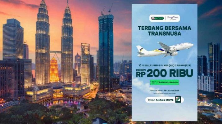 Promo Spesial Maskapai TransNusa untuk Rute Kuala Lumpur