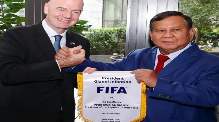 Prabowo Sambut Presiden FIFA Gianni Infantino di New York