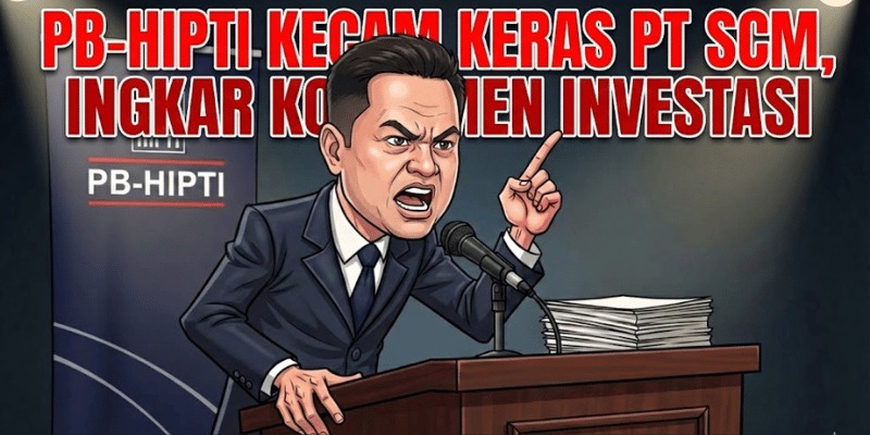 Caption: Karikatur Rusmin Abdul Gani Ketua Umum PB-HIPTI