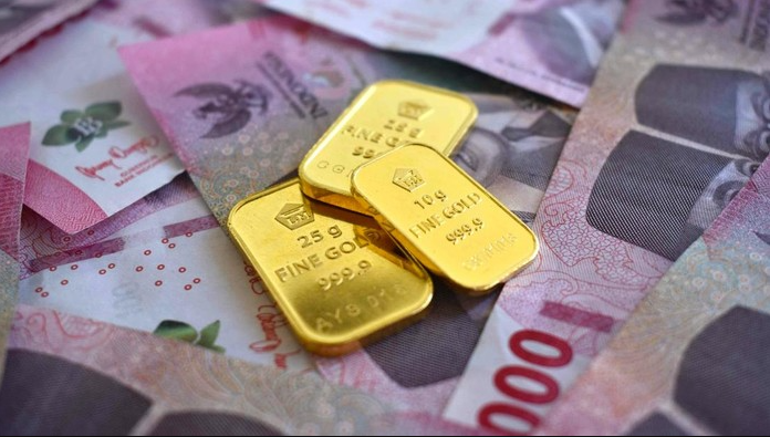 Foto emas antam yang turun Rp 50 ribu pergram-nya. (detik.com)