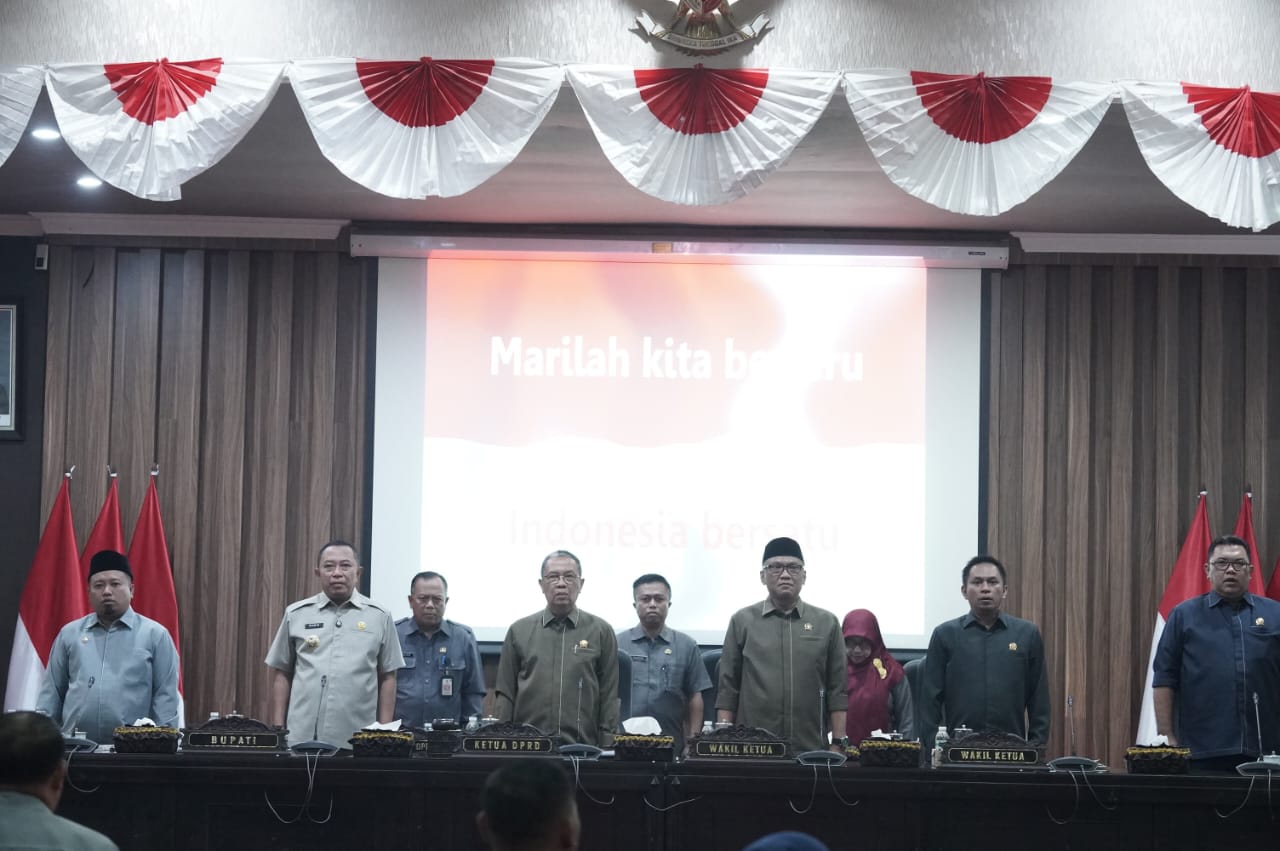 Rapat Pengesahan Kebijakan Umum Anggaran serta Prioritas dan Plafon Anggaran Sementara (KUA-PPAS) APBD Tahun 2026. Di gedung DPRD Kabupaten Bondowoso (Doni/Gonews.id)