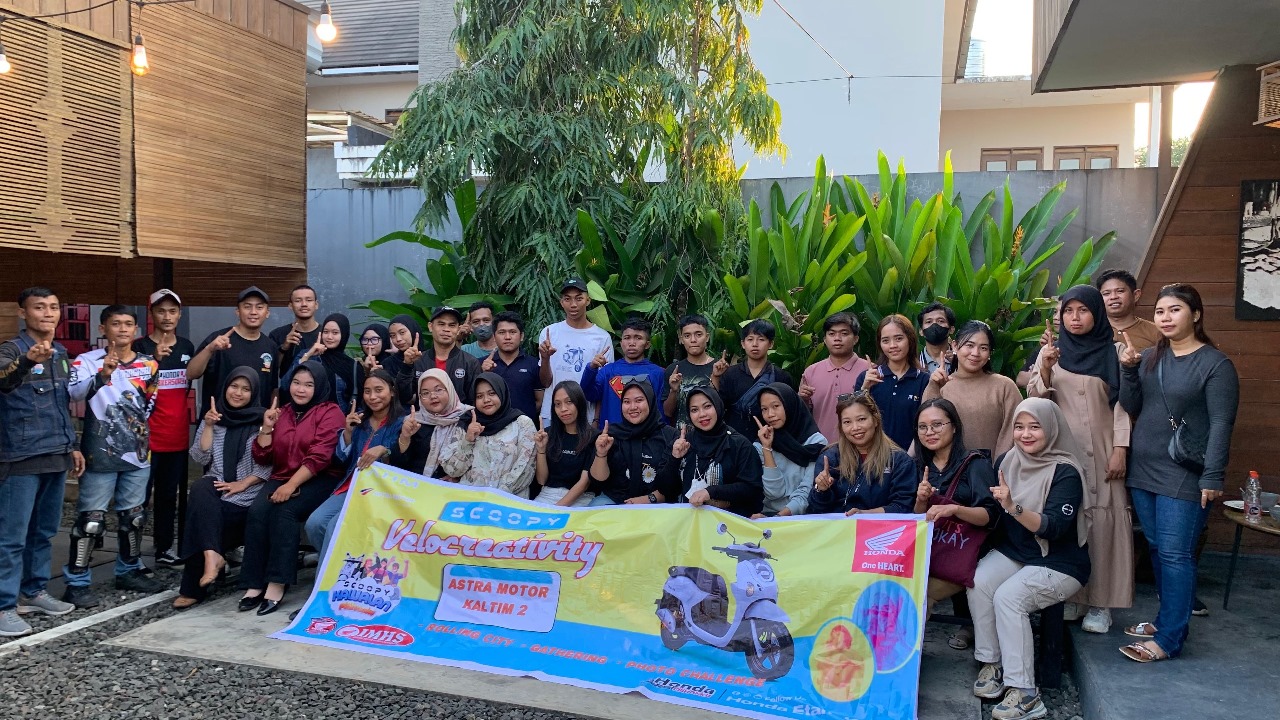 Lebih dari 30 anggota komunitas dan pengguna Honda Scoopy di Kutai Timur sukses ramaikan Scoopy Velocreativity yang digelar pada Sabtu (26/7).