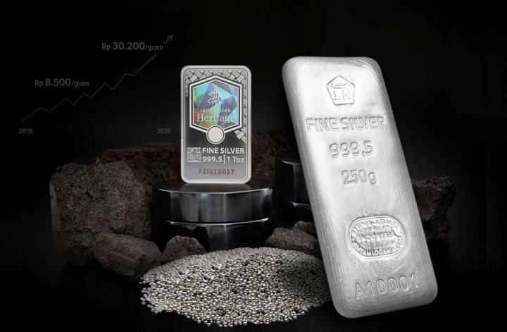 Harga Perak Antam Tergelincir, Hari Ini Dijual Rp50.900/Gram