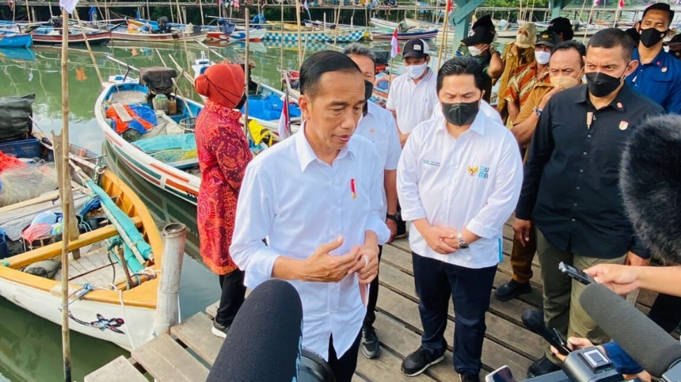 Jokowi menemui Nelayan