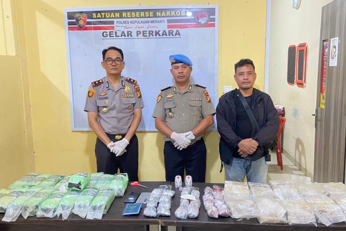 Polres Meranti Riau sita 27 kg sabu milik jaringan internasional