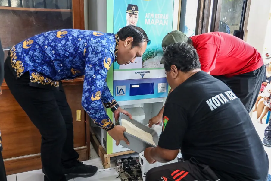 Penyaluran ATM Beras Mapan Kediri Mulai Bergulir, 46 Mesin Disiapkan