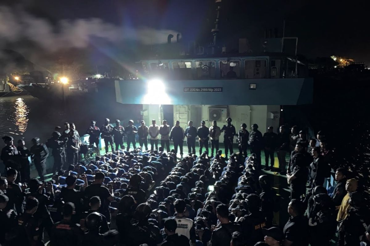 2.834 narapidana risiko tinggi dipindahkan ke Nusakambangan