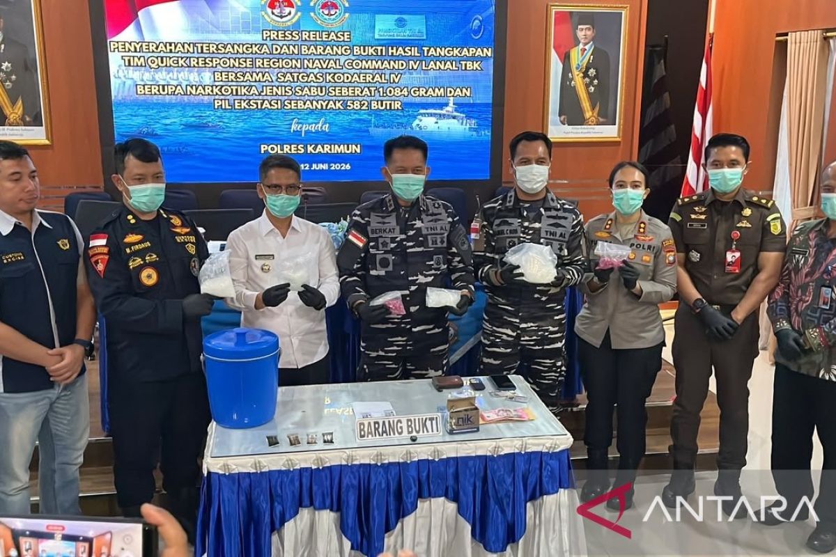 TNI AL sebut kurir berkedok nelayan edarkan narkoba dari Malaysia