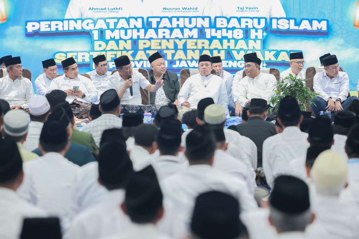 Jateng jadi provinsi dengan sertifikasi tanah wakaf tertinggi