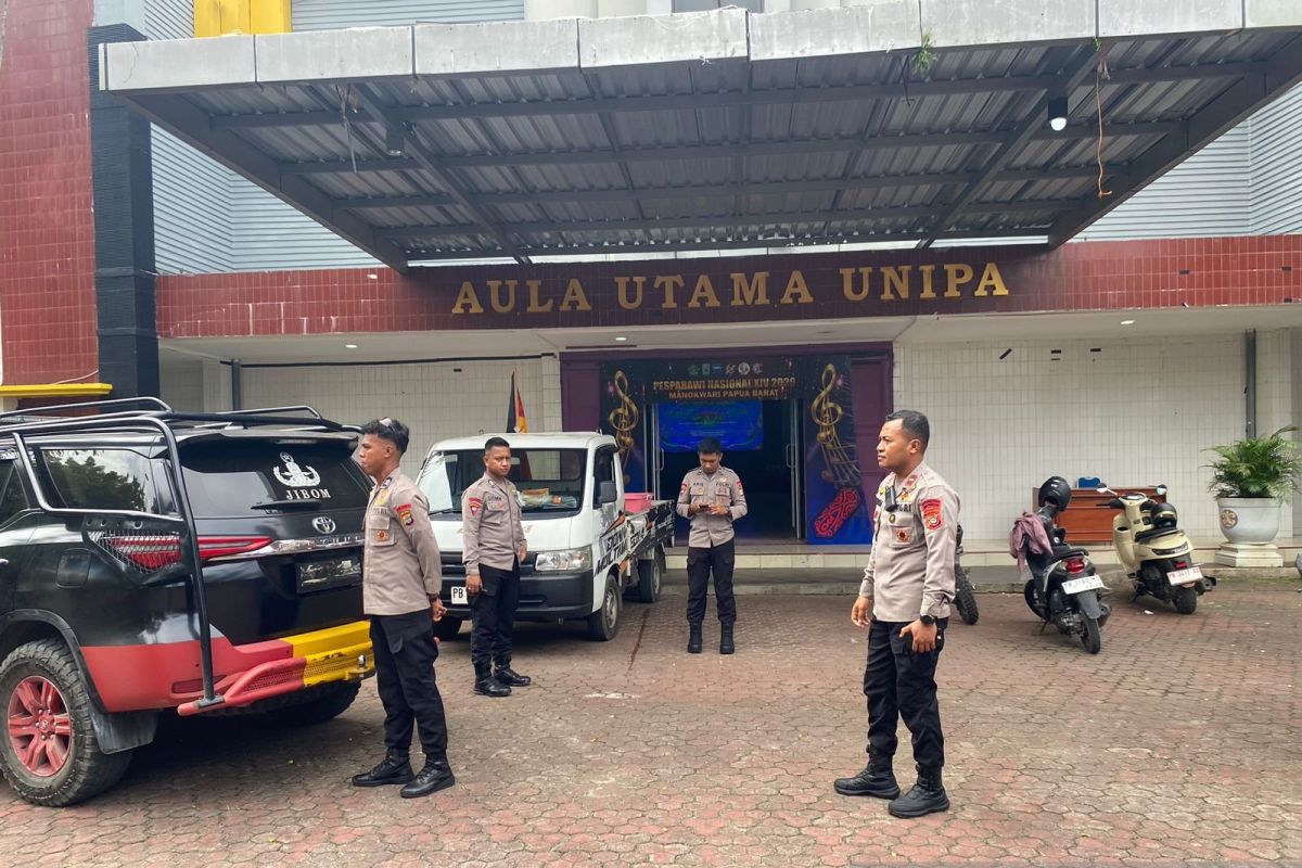 Brimob sterilkan venue dan jalur akses jelang Pesparawi Nasional