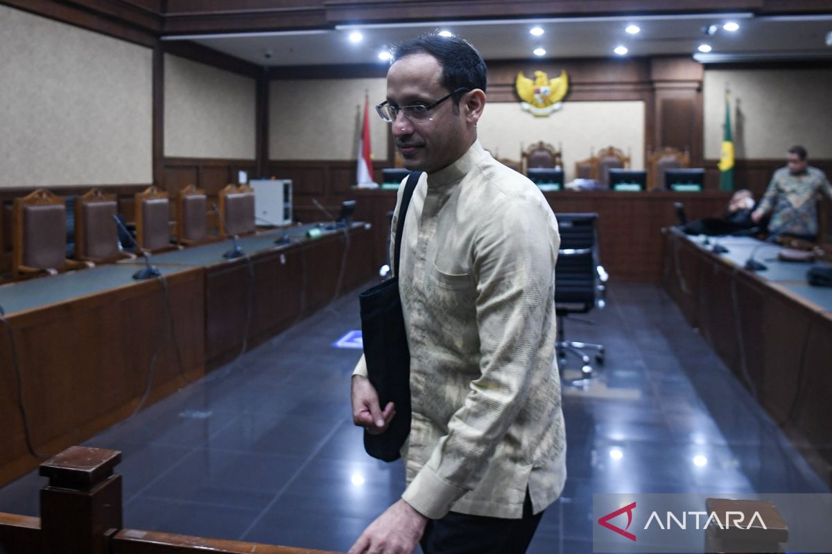 Nadiem Makarim bacakan pembelaan terakhir sebelum sidang putusan