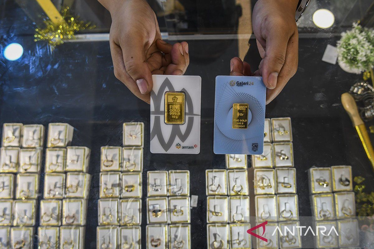 Daftar harga UBS-Antam-Galeri24 di Pegadaian yang naik pada Selasa
