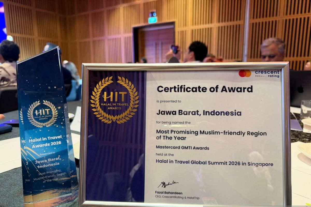 Jabar sabet penghargaan Wisata Ramah Muslim terbaik internasional