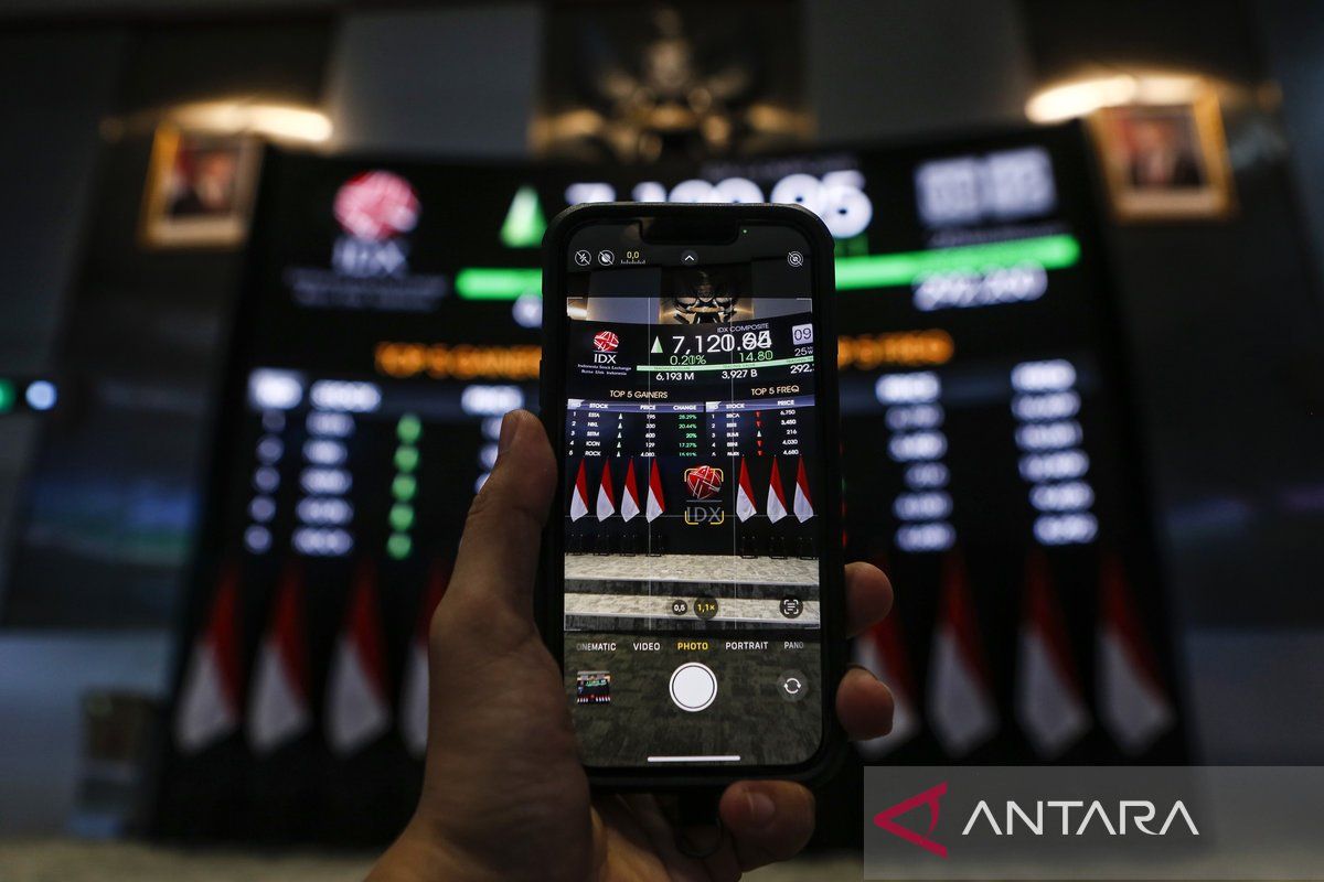IHSG Senin dibuka menguat 17,50 poin ke posisi 5.893
