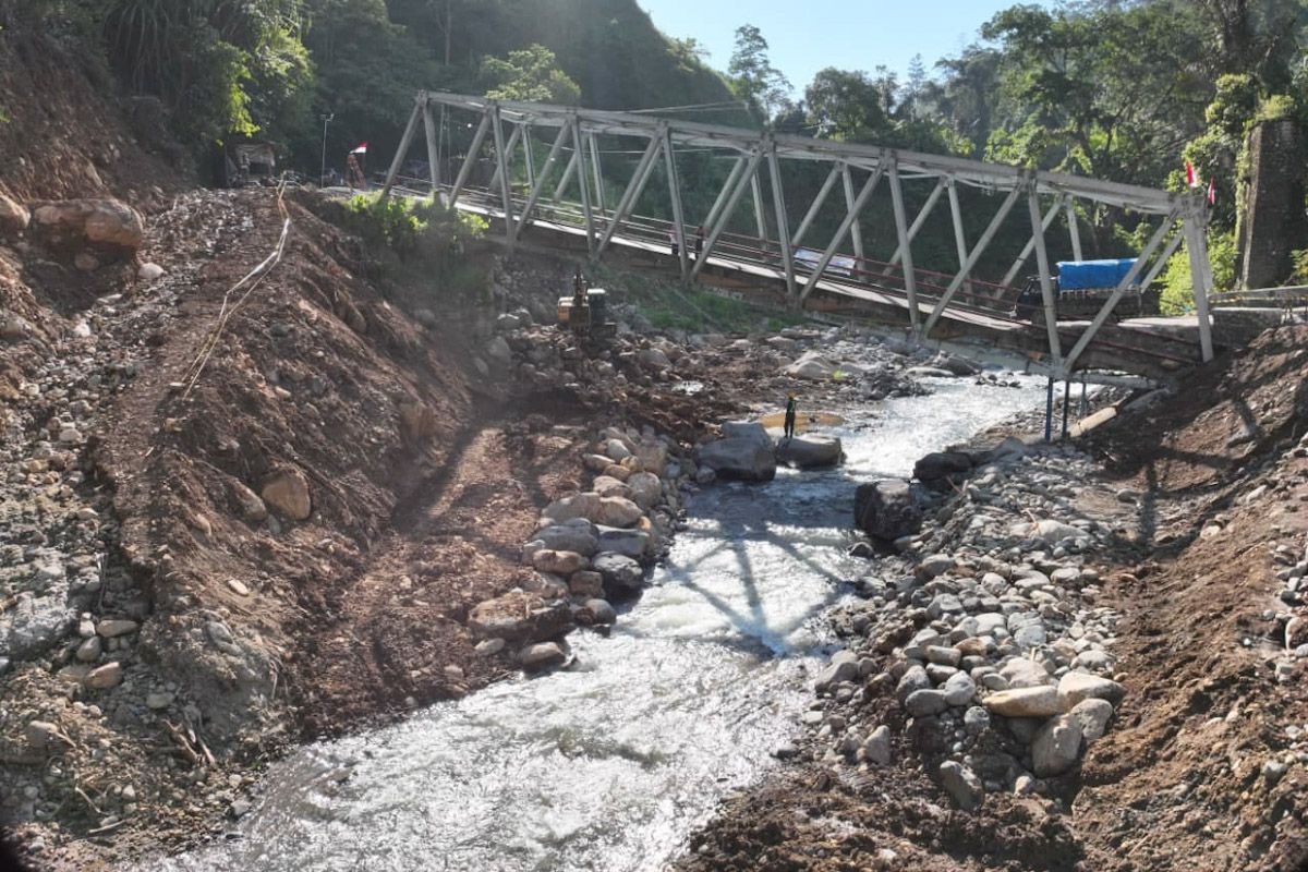 Kementerian PU memperkuat Jembatan Enang-Enang di Aceh