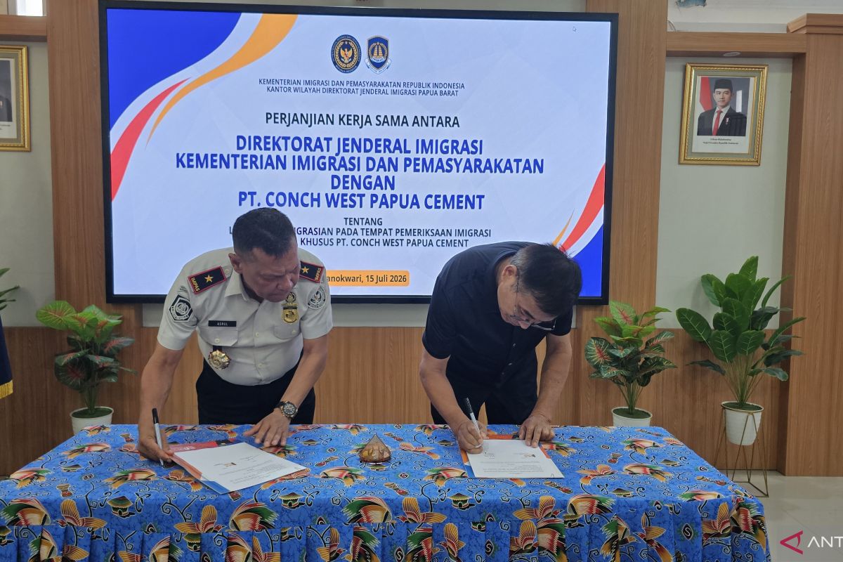 Imigrasi Papua Barat dan PT Conch teken kerja sama optimalkan layanan