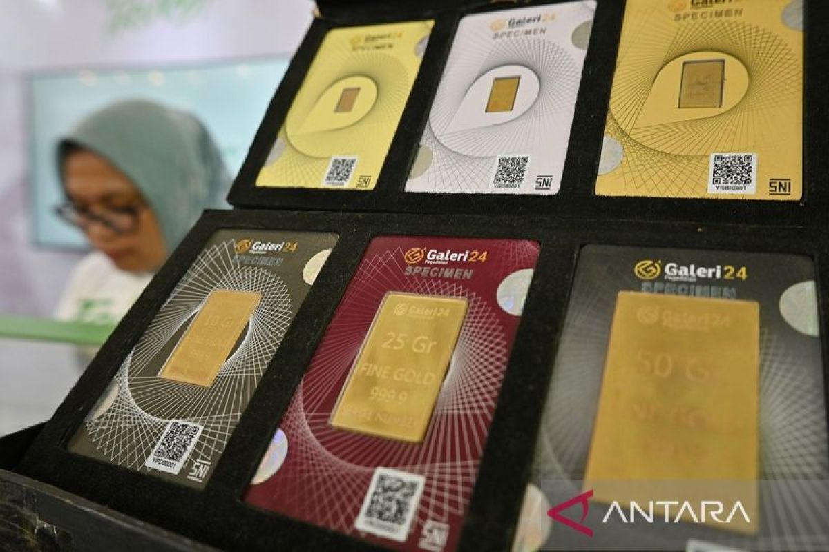 Daftar harga emas Galeri24-Antam-UBS di Pegadaian pada Kamis