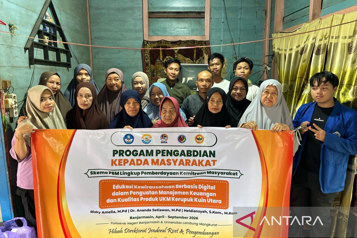 Poliban-ULM perkuat daya saing komunitas UKM Kerupuk Kuin Utara 