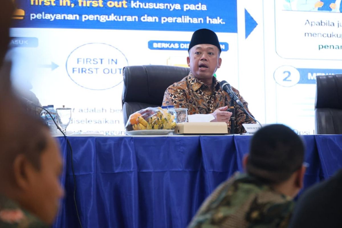 Menteri Nusron sebut ATR/BPN perkuat pelayanan kepada masyarakat 