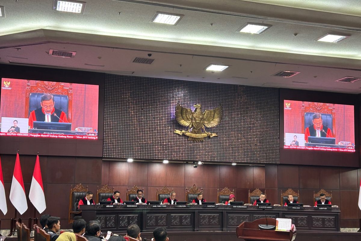 Hari ini MK gelar sidang pengucapan putusan 20 permohonan uji materiil